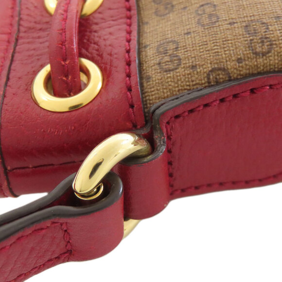 Gucci 647801 Drawstring Shoulder Bag, Doraemon Collaboration, PVC/Leather, Wo... - Picture 15 of 16